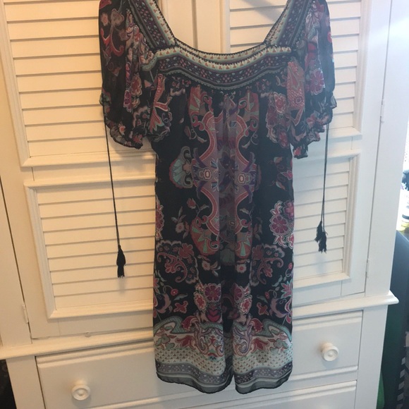 Dress Barn Dresses Dressbarn Paisley Short Sleeve Dress Poshmark